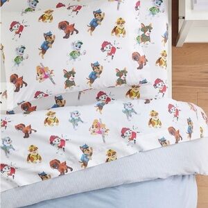 Pottery Barn Kids, Paw Patrol™ Organic Sheet Set & Pillowcase, Twin